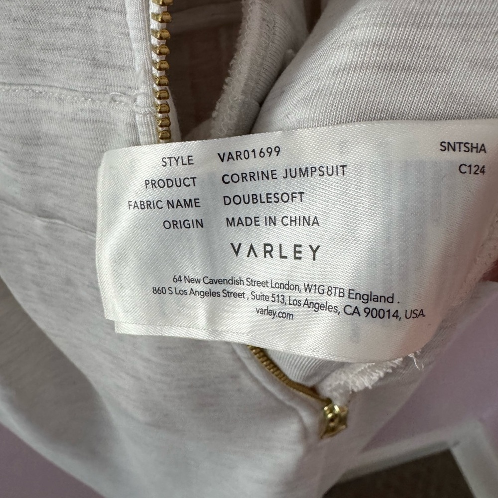 Varley Corrine jumpsuit in Ivory Marl size Medium - Picture 12 of 12